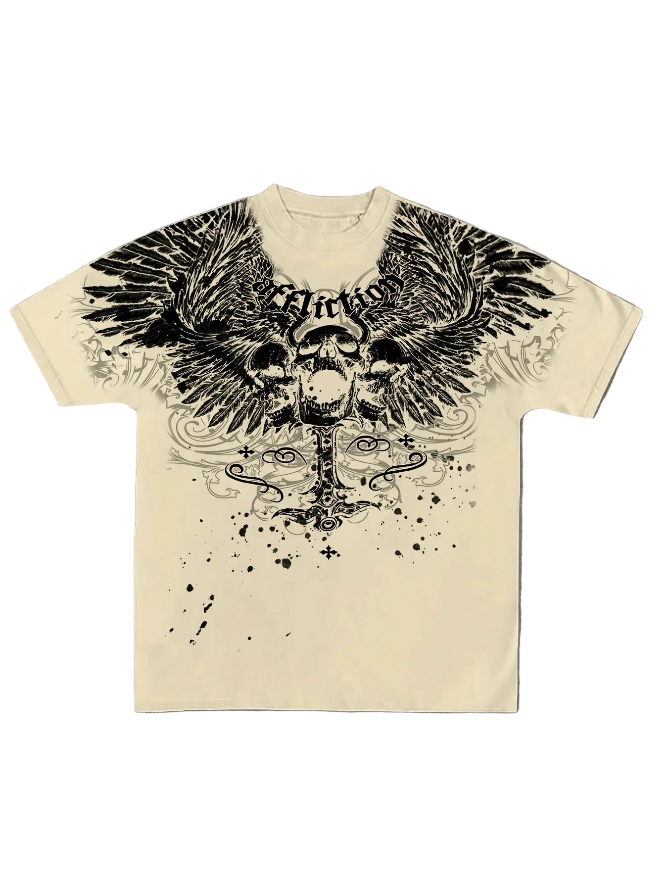 3D Skull Print Tee