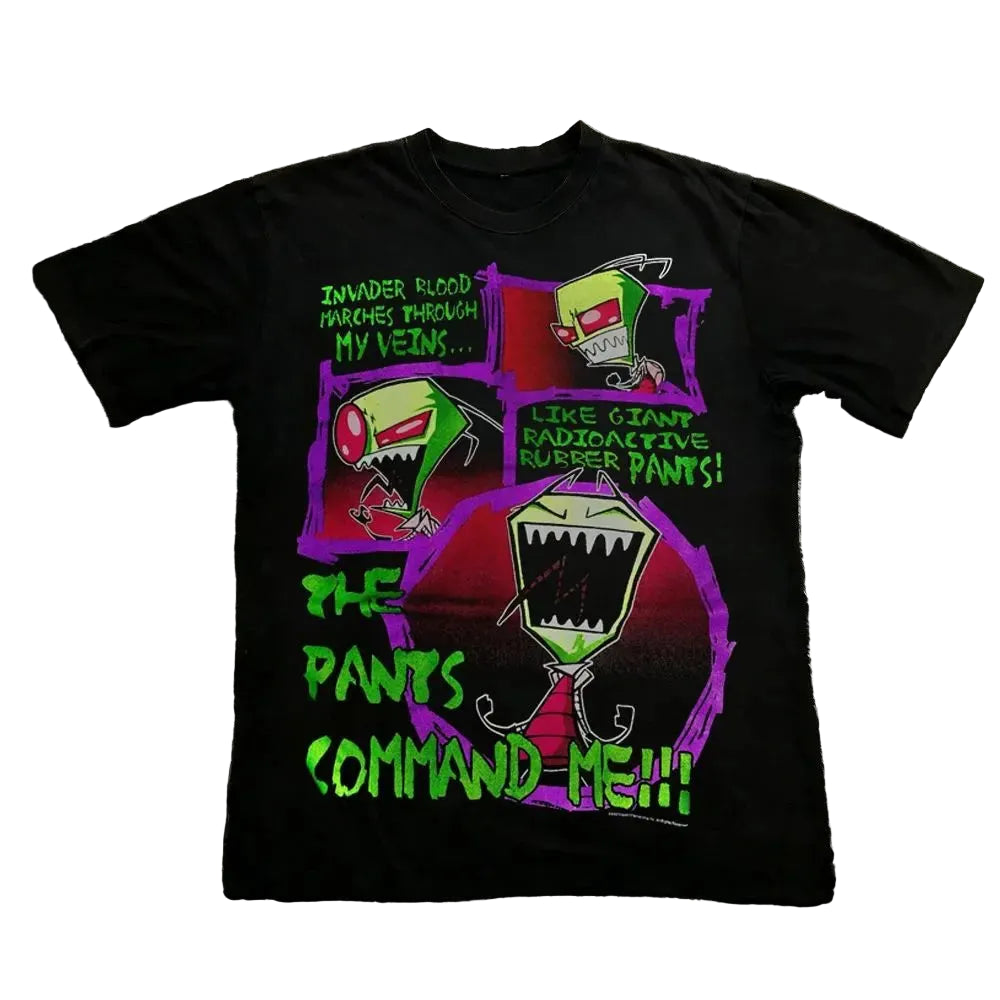 Y2k Cartoon Print Tee