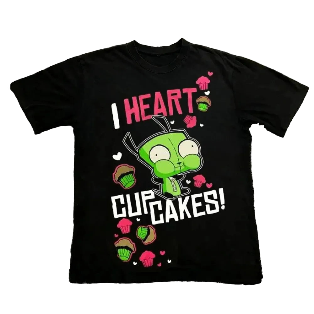 Y2k Cartoon Print Tee