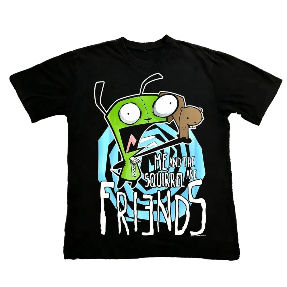 Y2k Cartoon Print Tee